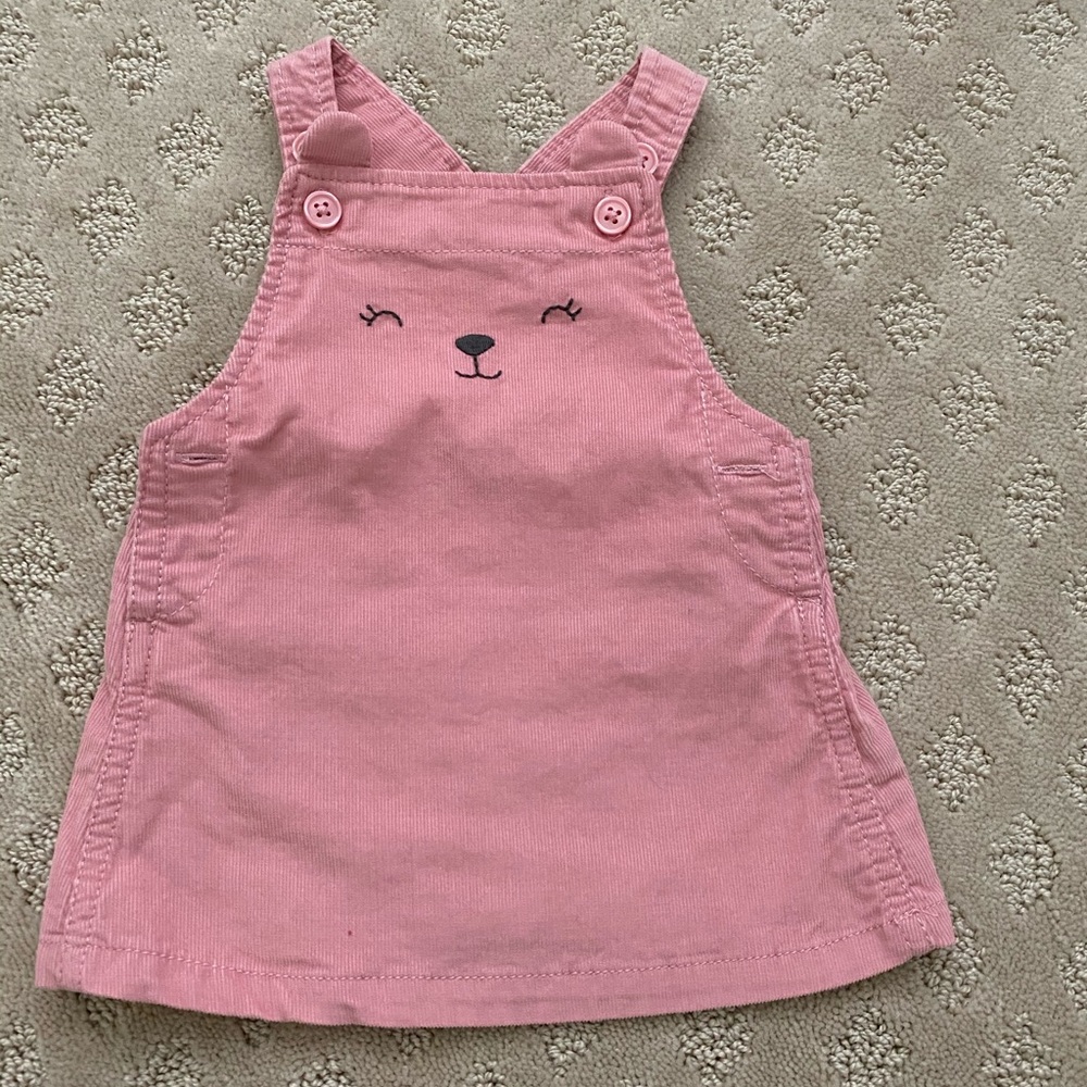 Pink Corduroy Dress 3 month .